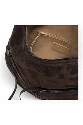 Borsa donna in camoscio colore moka. GIANNI CHIARINI | 11510-MOKA